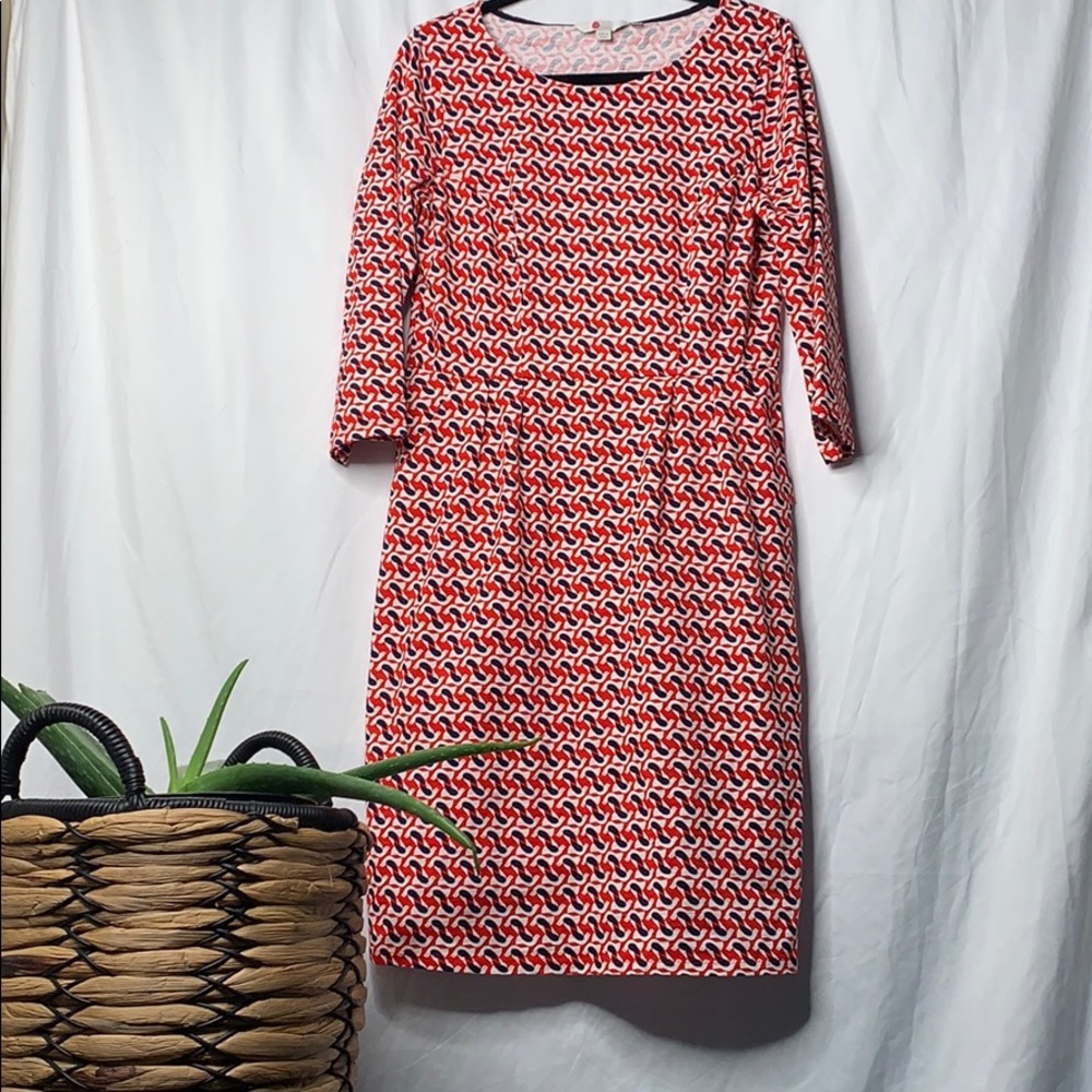 Flattering mid length Boden dress